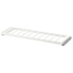 KOMPLEMENT trouser hanger, white, metal, rectangular, minimalist design.