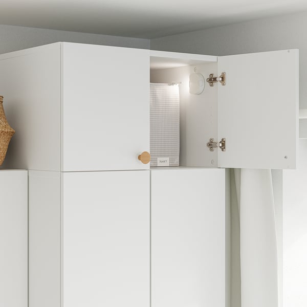 LASTARE Height extension unit with doors, white, 60x62x36 cm