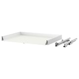 A MAXIMERA white drawer with a smooth, rectangular shape and metallic runners for easy access.