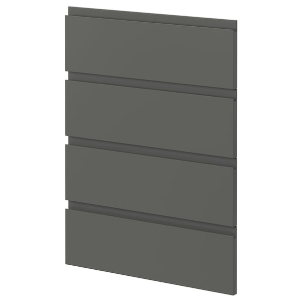 Dark grey METOD kitchen drawers, sleek design with integrated handles.