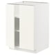 A white ikea METOD kitchen cabinet with adjustable shelves and a clean design for modular kitchens.