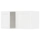 METOD kitchen units. White with wood grain. Three sections: hanging, door, base. Classic design.