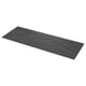 Black rectangular marble-style MÖCKLARP worktop. Allows customization with edge, length, depth, and cut-outs. Easy to clean and highly durable.