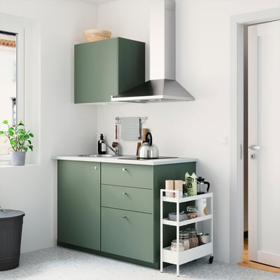 NISSAFORS Trolley, white, 50.5x19x67 cm