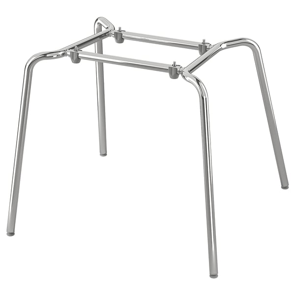 SEFAST chrome steel chair frame, stable & stackable.