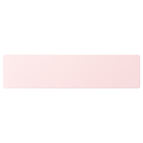 Pale pink rectangular drawer front, rounded edges, made of fibreboard. Part of IKEAs SMÅSTAD collection.