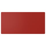 A red rectangular furniture panel from the smastad collection, made of fibreboard.