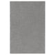 STOENSE grey area rug, recycled, plush, rubber backing.