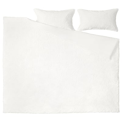 SVÄMNIL Comforter set, white, 240x220/50x80 cm