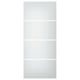 SVARTISDAL frosted glass door panel, modern design, rectangular, white.
