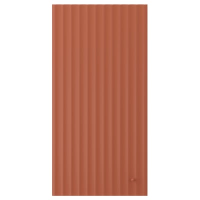 TERRSJÖ Door, red-brown wave pattern, 40x80 cm