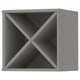 TORNVIKEN grey storage cube, open design, holds bottles, fiberboard.