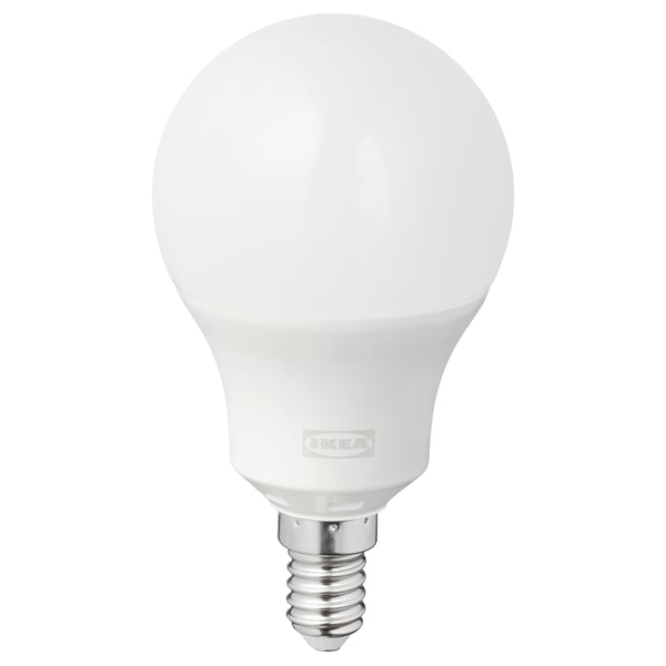 TRÅDFRI bulb, white, spherical, smart led.
