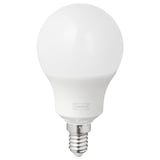 TRÅDFRI bulb, white, spherical, smart led.