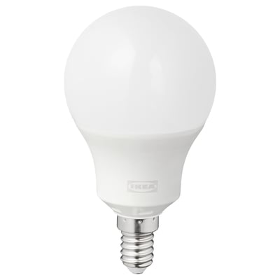 TRÅDFRI bulb, white, spherical, smart led.