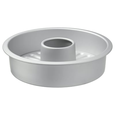 Silver cake tin, aluminium, deep sides this version maintains the key details while staying within the character limit.