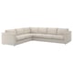 VIMLE sectional sofa, light grey, l-shape, machine-washable fabric.