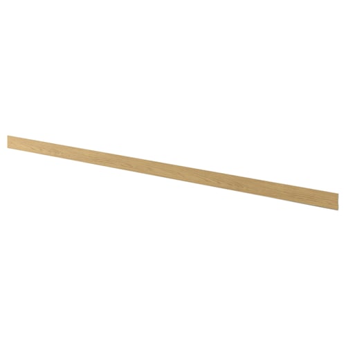 VOXTORP kitchen plinth, oak finish, sleek, rectangular, compact design.
