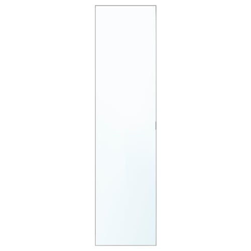 ÅHEIM Spiegeltür, durchgehende, reflektierende Oberfläche mit eloxiertem Aluminiumrahmen, sorgt für Platz und Licht, ideal für Flure oder kleine Räume.