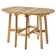 ASKHOLMEN runder Outdoor-Tisch aus Holz, naturfarben, klappbar, robust.