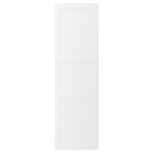 AXSTAD, weiß, Faserplatte, matt, rechteckig, eingesetztes Paneeldesign.