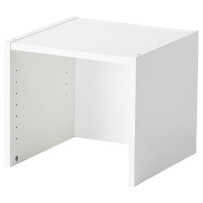 Weißes BILLY Wandregal, modernes minimalistisches Design.