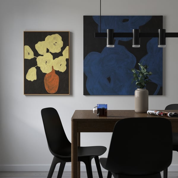 BLODFLÄDER Bild, kräftige Blumen, 50x70 cm