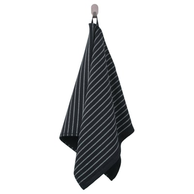 BROKGINST Handtuch, schwarz, 50x100 cm
