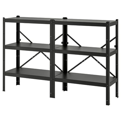 BROR Regal, schwarz, 170x40x110 cm