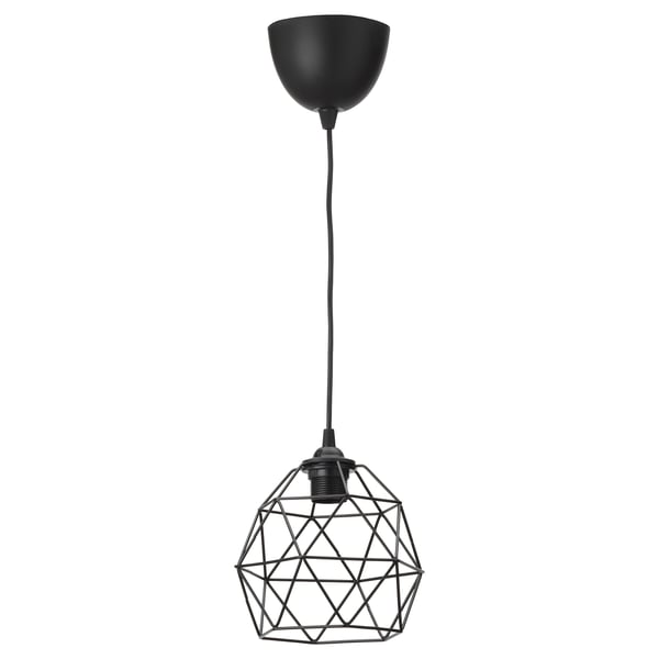 BRUNSTA / HAVSDJUP Hängeleuchte, schwarz, 20 cm