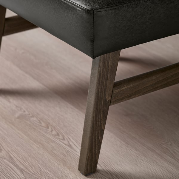 EKENÄSET Hocker, Nussbaumnachbildung/Grann/Bomstad schwarz