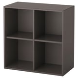 EKET Bücherregal: dunkelgraues, quadratisches Würfeldesign zur Aufbewahrung.