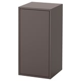 EKET: moderner schwarzer Aufbewahrungsschrank, schlankes Design, rechteckige Form, minimalistischer Stil, einfache Einheit.