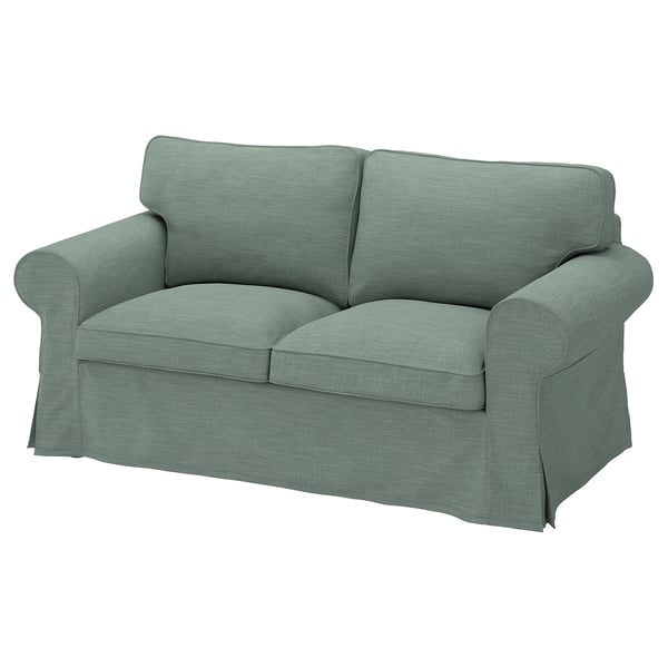 EKTORP Bezug 2er-Sofa, Hemmesta graugrün