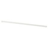 Eine weiße ELVARLI Kleiderstange. Es ist rechteckig, aus Metall mit weißer Oberfläche.