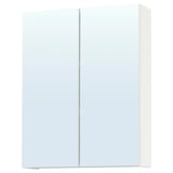 ENHET Spiegelschrank mit Türen, weiß, 60x17x75 cm