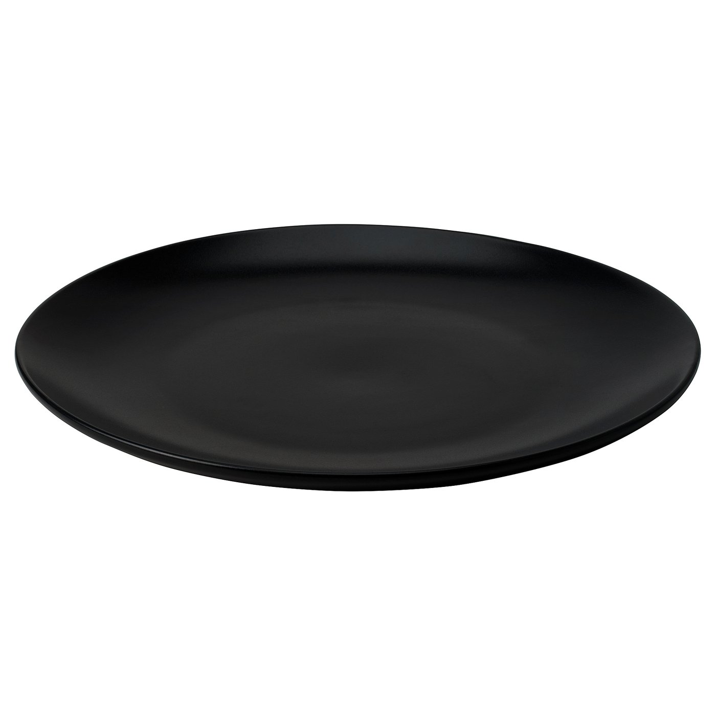 FÄRGKLAR Teller, mattiert dunkelgrau, 26 cm