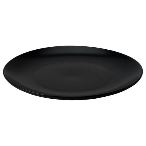 FÄRGKLAR Teller, mattiert dunkelgrau, 26 cm