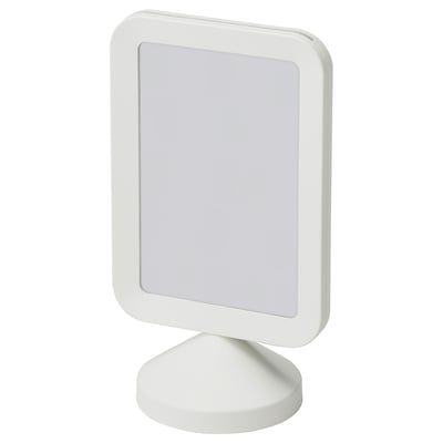 Der Fotorahmen mit abgerundeten Kanten zeigt Fotos doppelseitig an.