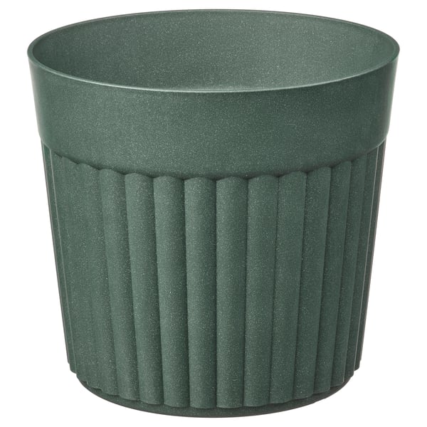 FRÄKENVÄXT Übertopf, drinnen/draußen/tiefgrün, 24 cm