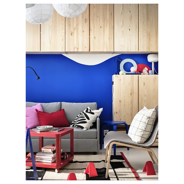 FRIDHULT Bettsofa, Knisa hellgrau