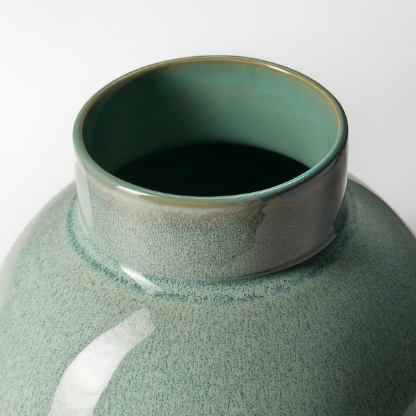 GLANSGRAN Vase, hellgrün, 23 cm