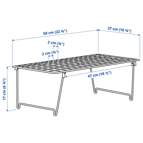 Abbildung mit Maßen für das Produkt: GREJIG.