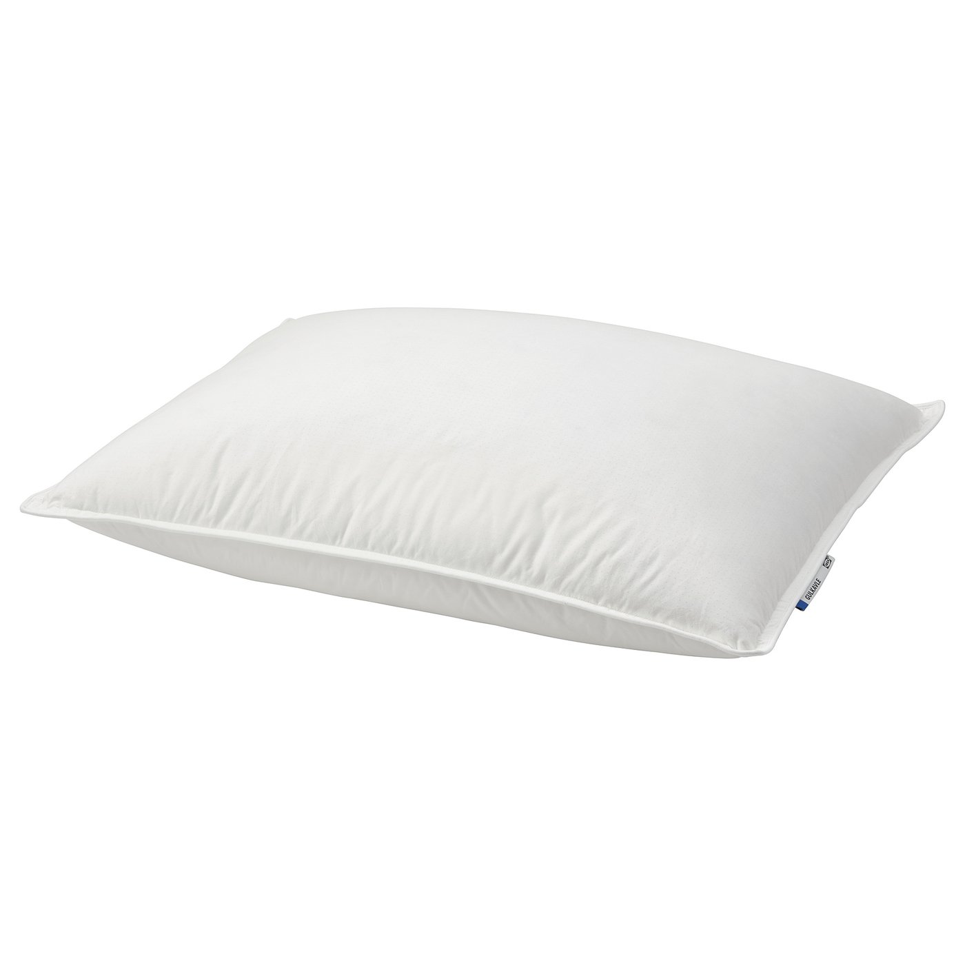 Ein weißes GULKAVLE-Kissen mit weicher Füllung aus Baumwolle und Daunen für Rücken- oder Seitenschläfer.