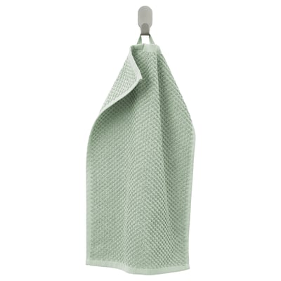 GULVIAL mintgrünes Handtuch, hängend, weiche Baumwolle, Waffeltextur.