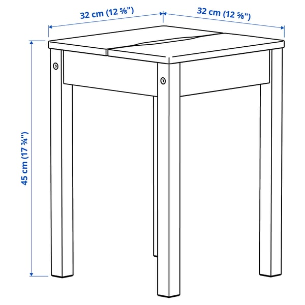 Abbildung mit Maßen für das Produkt: HÄGERNÄS.