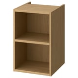 HAGAÅN offener Schrank in Holzoptik, braun, rechteckig, schlichtes Design, zwei Regale.