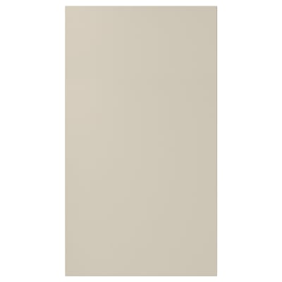 Eine beige HAVSTORP-Schranktür, rechteckig mit glatten Linien und lackierter Oberfläche.