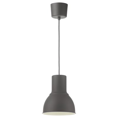 HEKTAR Pendelleuchte, schwarz, runde Form, modernes Industriedesign.