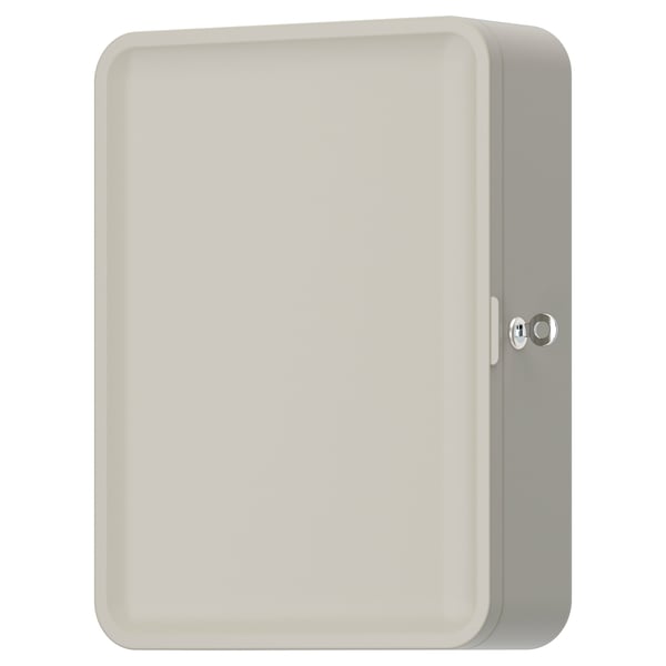 HUSBYÅN Wandschrank, graubeige, 28x11x37.5 cm